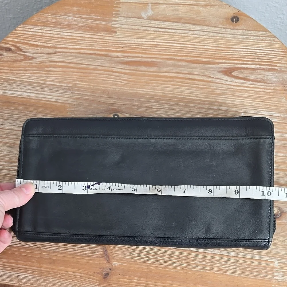 TUMI Travel Organizer Travel Long Wallet Black Popular Model RARE